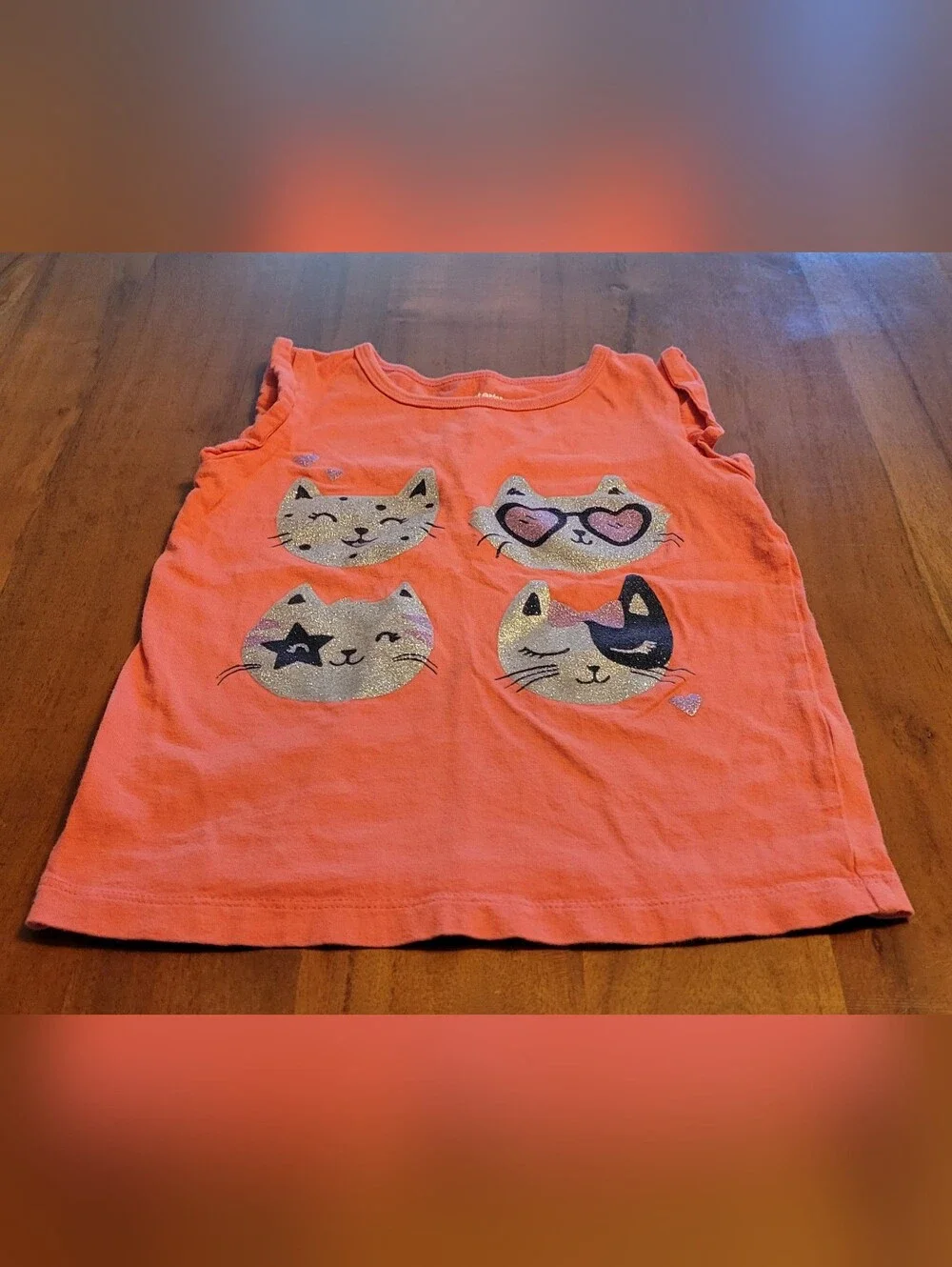 Carter's Girls 5T Cat Print Tank Top